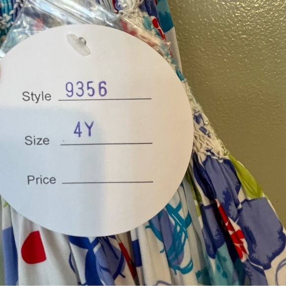 Sarah Louise England Girls Floral Lined Boho Perl’s Sleeveless Dress Size 4 NWT - Picture 9 of 15